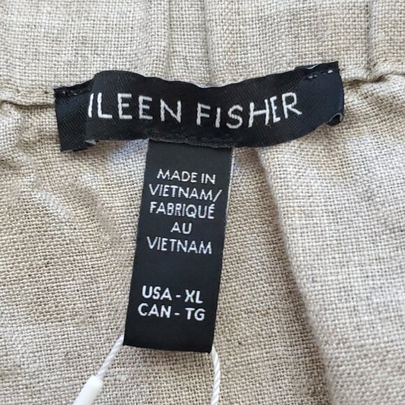 NWT Eileen Fisher Organic Linen Gathered Pull-On Skirt Size XL - Picture 7 of 15